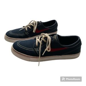 Nike SB Zoom Air Mens Sz 13 Stefan Janoski Skateboard Blue Sneakers Swoosh Logo